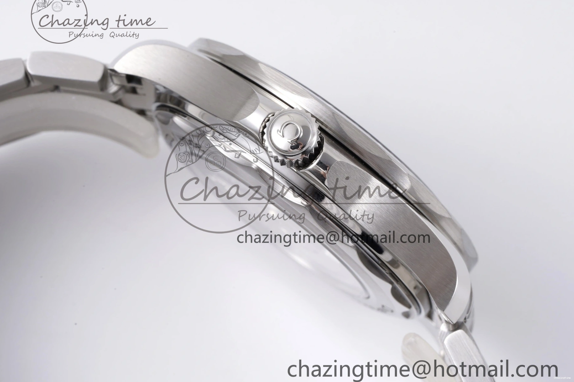 0310 Affordable Seamaster Diver 300M ZF 1:1 Best Edition Blue Ceramic Gray Dial on SS Bracelet A 7734